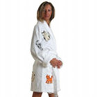 Cat Appliqued Bathrobe