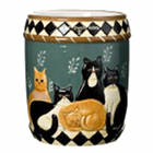 Country Cats Utensil Holder