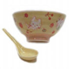 Porcelain Rice Bowl & Spoon