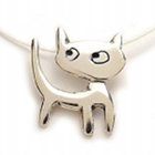 Catitude Silver Charm Necklace