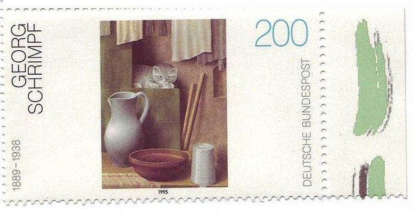 German Cat Stamp