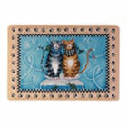 Meow Cat Cushioned Kitchen Mat