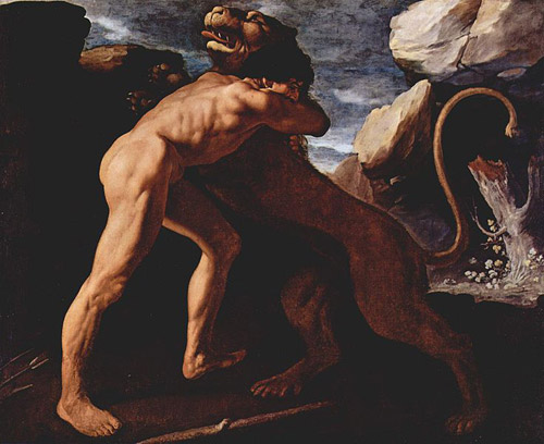 Hercules Kills the Lion of Nemea