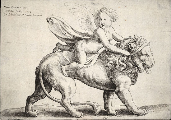 Cupid on a Lion