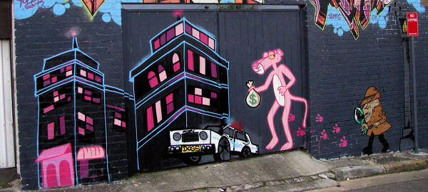 Pink Panther Graffiti