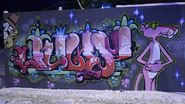 Pink Panther Graffiti